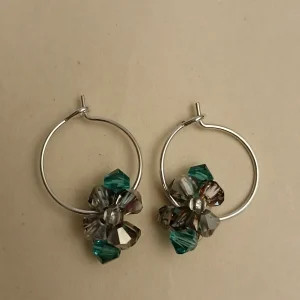 MEL/FLA Créoles Une fleur - Argent
